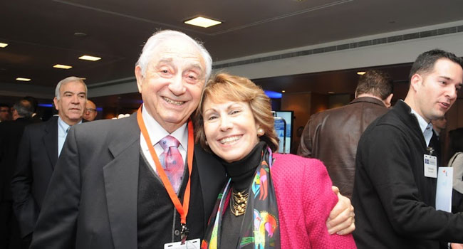 מימין: ד"ר ליאורה כצנשטיין ועוזיה גליל, אביה של תעשיית ההיי-טק בישראל