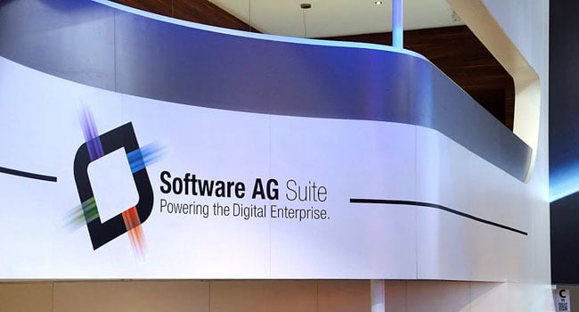 Software AG מציעה פלטפורמה לניהול הארגון הדיגיטלי במלואו, כפי שהציגה בביתן הענק בתערוכת CeBIT 2013. צילום: פלי הנמר