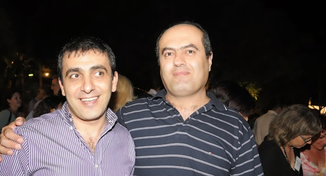 חברים. מימין: מוחמד זחאלקה וסלאח מסאלחה, צמד מהנדסים טכנולוגיים מעולים 