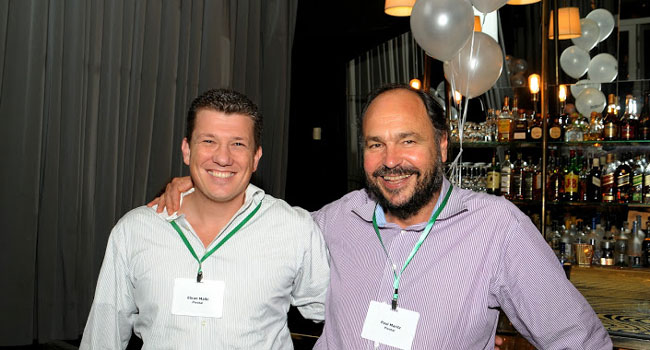 פול מריץ (מימין), מנכ"ל פיבוטל העולמית, ואלירן מלכי, יד ימינו בישראל ומנכ"ל מרכז הפיתוח של פיבוטל בארצנו. צילום: פלי הנמר