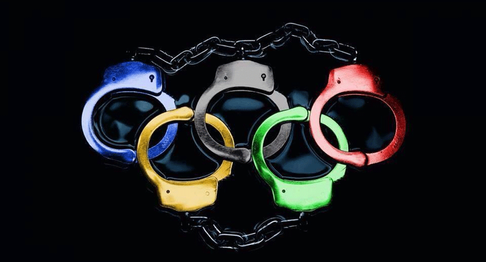 הטבעות הכלואות. אחד הממים שפורסמו בפייסבוק נגד האולימפיאדה בסוצ'י