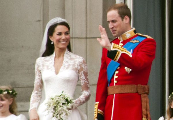 הנסיך ויליאם והנסיכה קייט מידלטון ביום חתונתם. צילום: BigStock