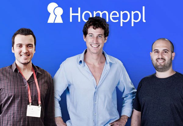 צוות Homeppl. מימין: אוהד שלו, ה-CPO; אלכסנדר סידס, המנכ"ל; ואלרן קדוש, מנהל הטכנולוגיות הראשי