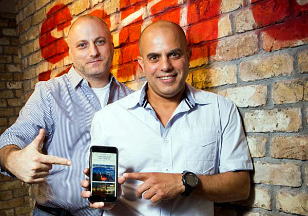 מימין: יוני וקסמן, סמנכ"ל ה-IT של אופיר טורס, וגיא כהן, המנכ"ל בישראל של חברת התוכנה לסליקת כרטיסי טיסה ותיירות Sabre