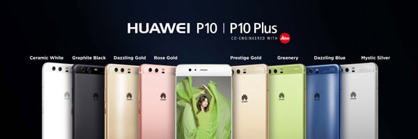 מכשיר אחד, שמונה צבעים. ה-P10 Plus של וואווי. צילום: יח"צ