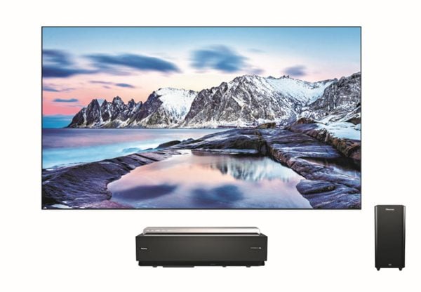 ה-Laser TV בגרסת ה-100 אינץ' של Hisense, שזמינה גם בישראל. צילום: יח"צ