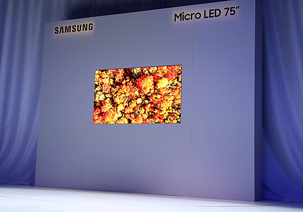 מסך ה-microLED החדש של סמסונג. צילום: יח"צ