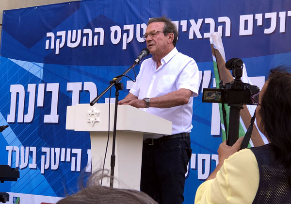 יהודה זיסאפל, נשיא קבוצת רד בינת, במהלך האירוע. צילום: אמנון גוטמן, מערך ההסברה של קק"ל