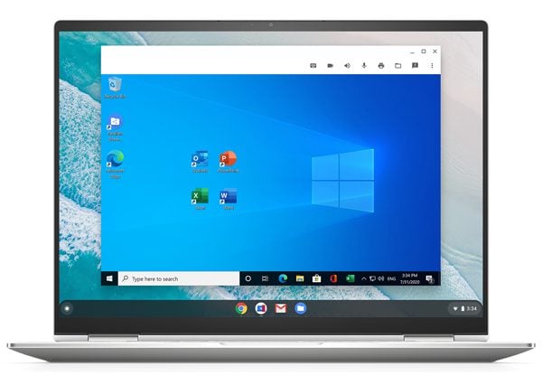 Windows על Chromebook. צילום: פאראללס