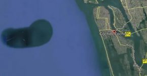 האי שהתגלה בתמונת הלוויין של מפות גוגל