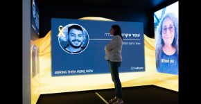 מיצג "מזכרון לתקווה", שבנו עוברי חברת קלטורה.