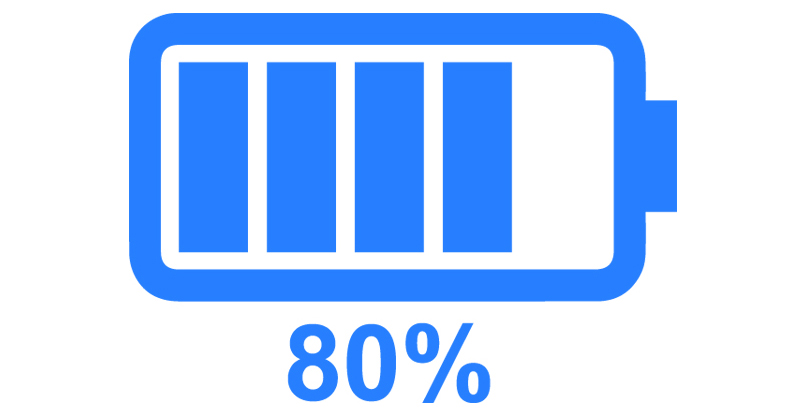 לשפר את בריאות הסוללה: הגבלת טעינה ל-80%.